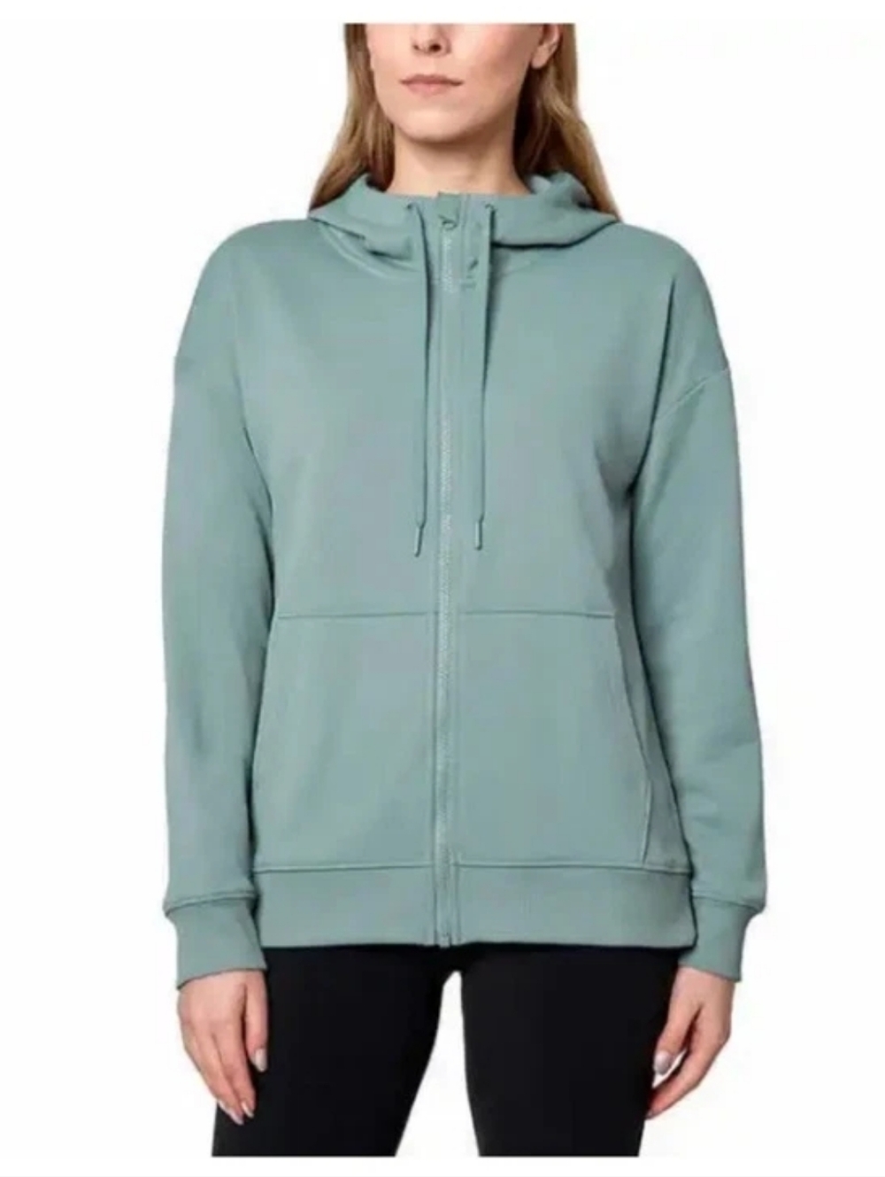EUC- Mondetta Performance Full Zip Sage Green Hoodie Women's Size XL